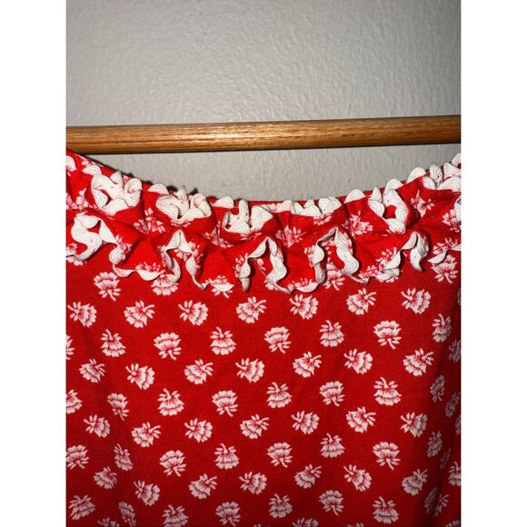 Vintage Salzburger Dirndl Dress Red Polka Dot Traditional Oktoberfest Costume - Picture 5 of 14
